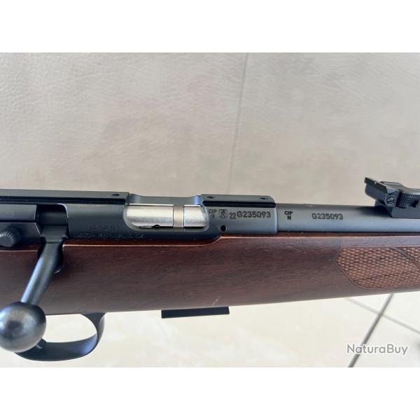 Carabine CZ 457 luxe cal.22lr canon 63cm filet? 1/2x20