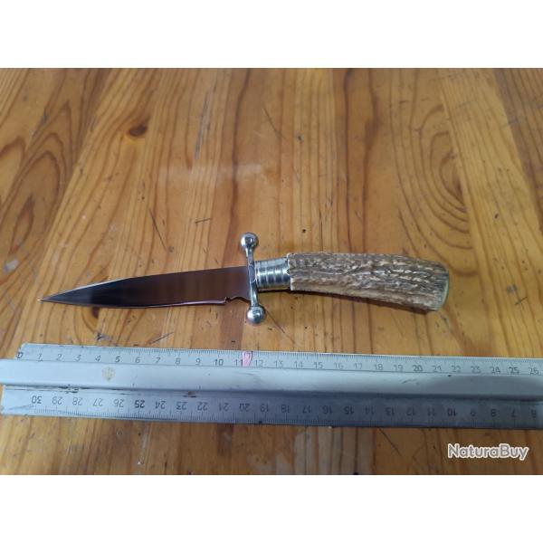 Dague artisanal ancienne  de botte ou de chasse