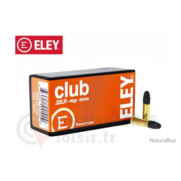 LOT DE 500 MUNITIONS ELEY CLUB  CAL 22LR 40GR