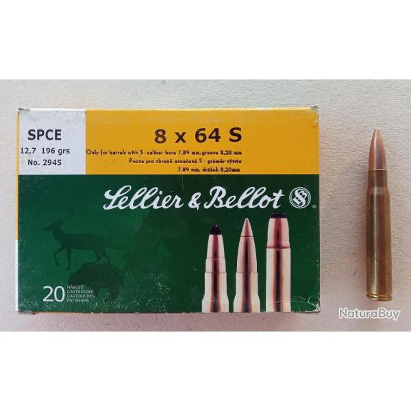 vends boite de 20 balles 8 x 64 S