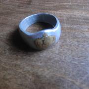 Bague Chevalière Argent – Style Poilu/tranchée – Occasion Bon état