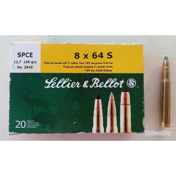 15 balles calibre 8 x 64 S