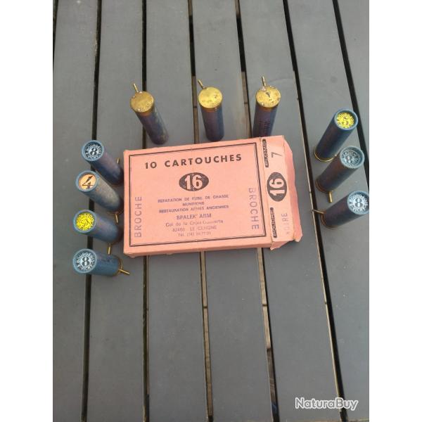 Bote de cartouches a broche Cal 16 aa