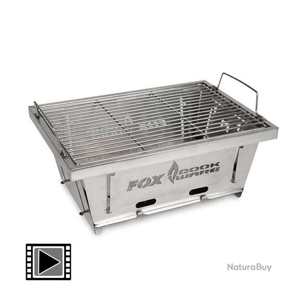Barbecue  Charbon Fox Cookware Foldable BBQ Inox