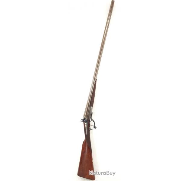 FUSIL CHASSE 19 PLATINES A CHIENS EXTERIEURS 12/70 76CM DAMAS / JEFFERY & SONS PLYMOUTH 1869 - GB X