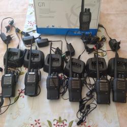 Lots 6 talkie walkie midland G11 + oreillettes