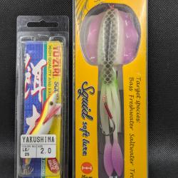 Lot  TURLUTE et SQUID 15 cm / 60 grs , divers marques.