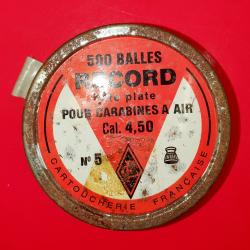 Plomb carabine ou pistolet air comprimé RECORD cal. 4.50