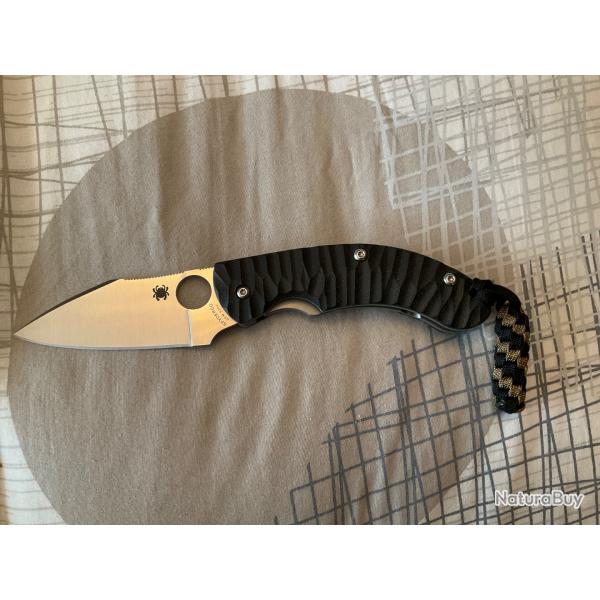 VEND COUTEAU PLIANT SPYDERCO PERRIN PPT G10.