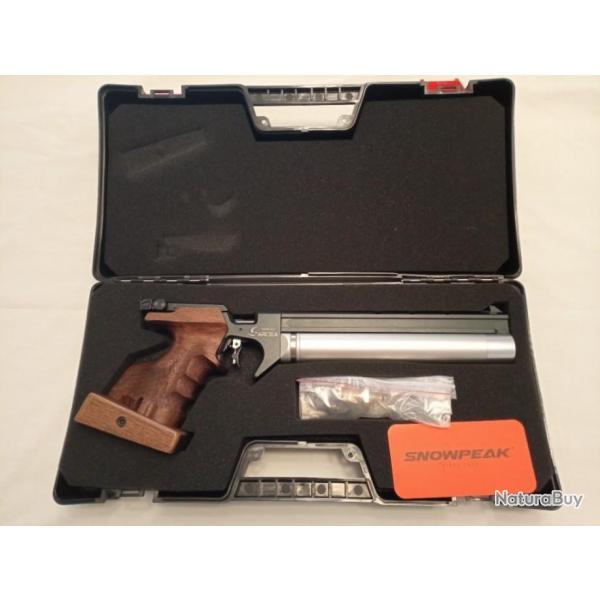 SNOWPEAK TIR OLYMPIQUE PISTOLET  PCP RIVAL-25 ( PP20 )  Taille " M "   Cal. 4,5 mm 7,5 Joules