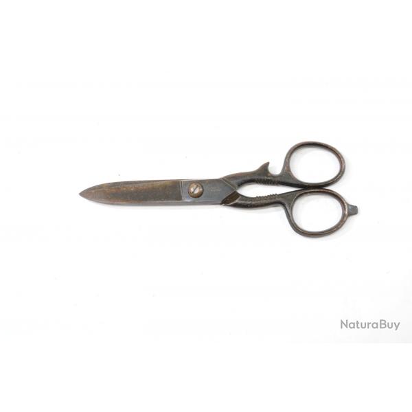 Paire de ciseaux ancienne Sheffield England. Multifonction, tournevis, pince Collection outil ancien