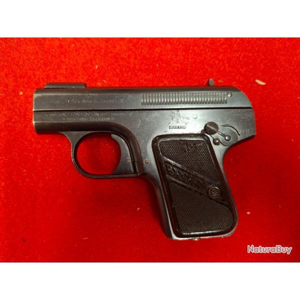 BAYARD 1908 CAL 7,65 BROWNING (32 ACP) / RARE + 37 MUNITIONS OFFERTES + FRAIS DE PORT OFFERTS