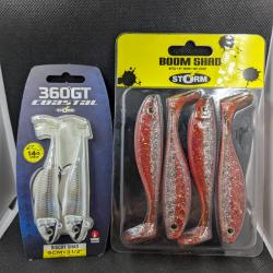 Lot leurres STORM / BOOM SHAD + 360 GT