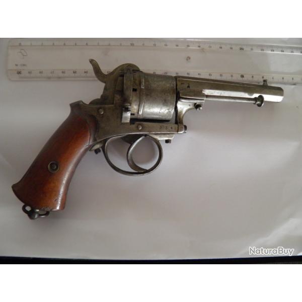 Pistolet type Lefaucheux 9 mm