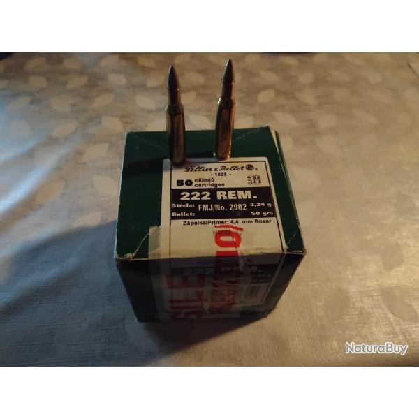 MUNITION EN CALIBRE 222