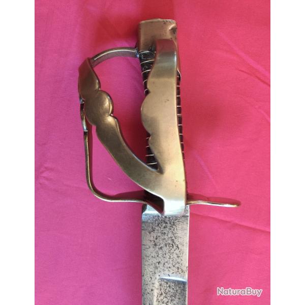 SABRE DE CHASSEUR A CHEVAL TROUPE MODELE 1790