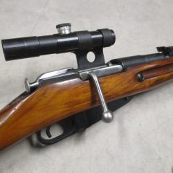 Mosin Nagant 91/30 de 1943 + PU 3.5, canon proche du neuf!!! Cal 30/284Win
