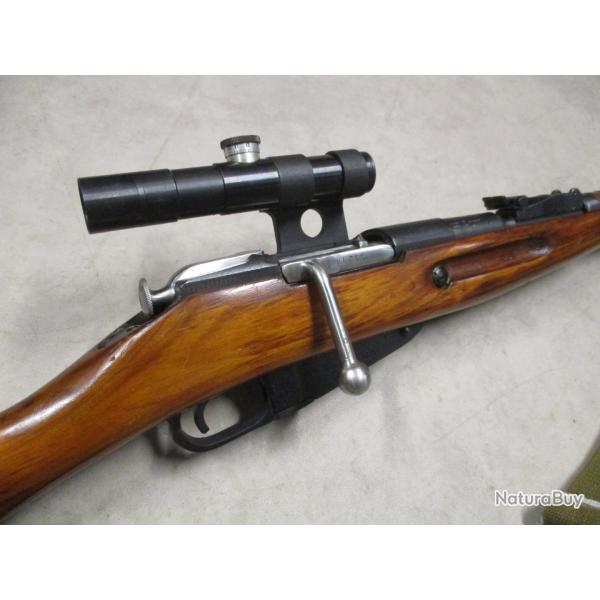 Mosin Nagant 91/30 de 1943 + PU 3.5, canon proche du neuf!!! Cal 30/284Win