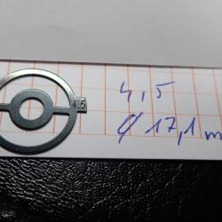 Insert, iris, grain de tunnel pour dioptre. TAR - Numéro 4,5 - Diamètre 17,1 mm (2)