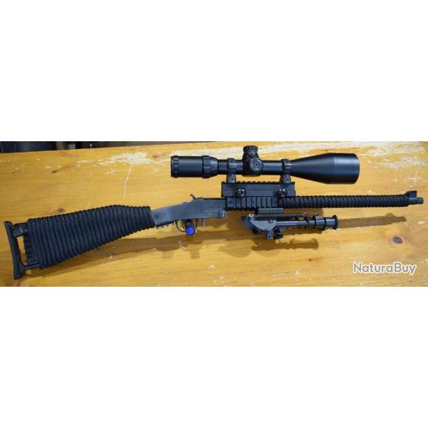 Carabine 22lr, chiappa Little badger avec lunette 4-16x56, bipied, bon etat