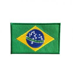 Patch Drapeau - Brésil - velcro - Livraison gratuite