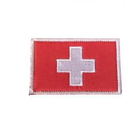 Patch Drapeau - Suisse - velcro - Livraison gratuite