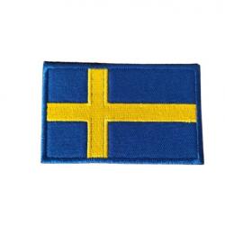 Patch Drapeau - Suède - velcro - Livraison gratuite