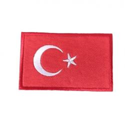 Patch Drapeau - Turquie - velcro - Livraison gratuite
