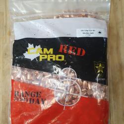 pack CAM PRO série RED de 1.000 balles en plomb cuivré 9 mm / .355  FCP RN de 125 grains