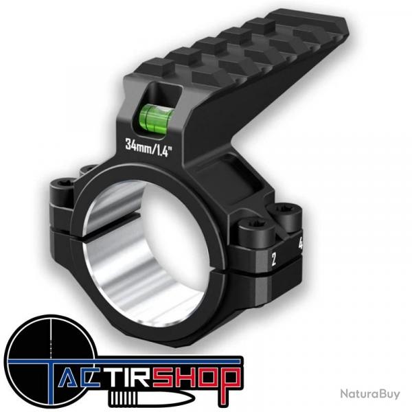 Niveau  bulle et rail Picatinny 30/34 mm DISCOVERYOPT 6061