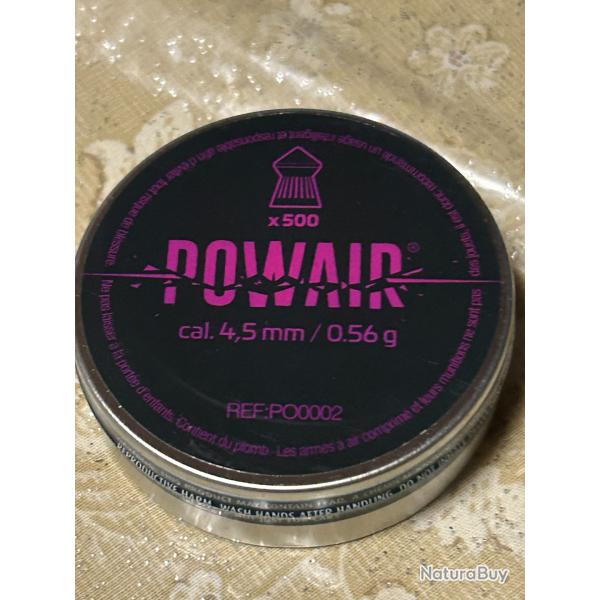 1 BOITES POWAIR CAL 4.5MM 0.56 G