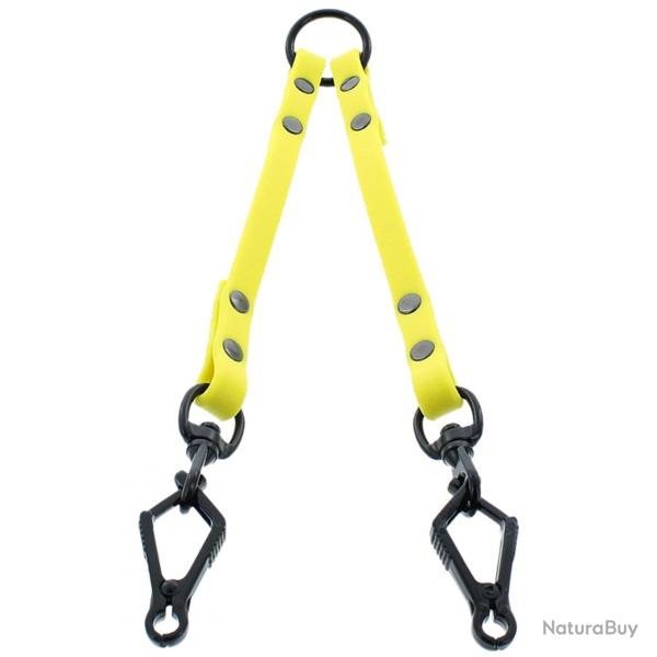 CANIHUNT ACCOUPLE HUNTER 2 CHIENS SANGLE PLATE POLYESTER