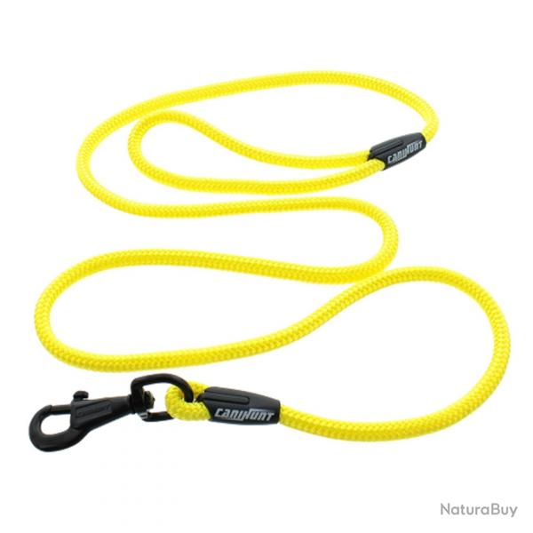 CANIHUNT LAISSE ALP SIMPLE CORDE RONDE 150CM POLYESTHER 10MM JAUNE