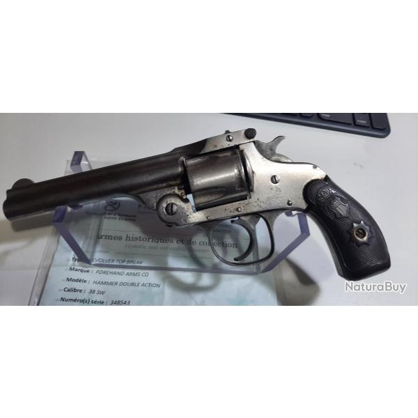 Revolver   FOREHAND ARMS CO Calibre 38 SW