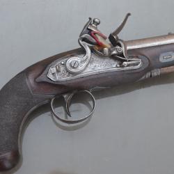 Adorable pistolet de poche à silex vers 1810