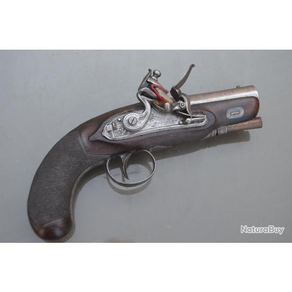 Adorable pistolet de poche  silex vers 1810
