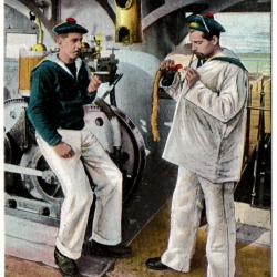 CPA - Marine Militaire -  LA VIE DU MARIN LA MECHE  - N°1615