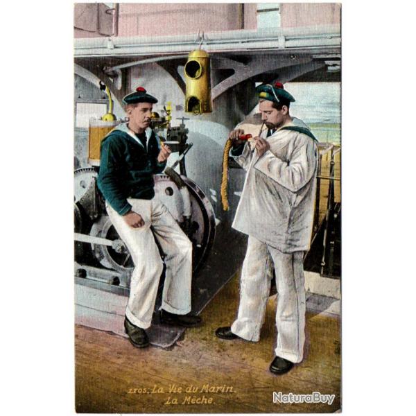 CPA - Marine Militaire -  LA VIE DU MARIN LA MECHE  - N1615