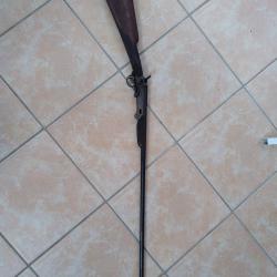 Carabine de voyage/braconnier, 12 mm à clé serpentine, chien extérieur catégorie D