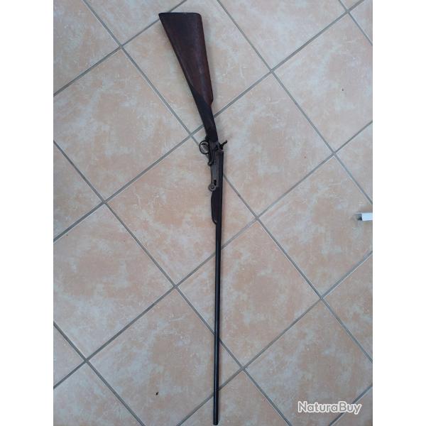 Carabine de voyage/braconnier, 12 mm  cl serpentine, chien extrieur catgorie D
