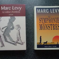Lot de 2 livres Marc Levy La symphonie des monstres ET Le voleur d'ombres