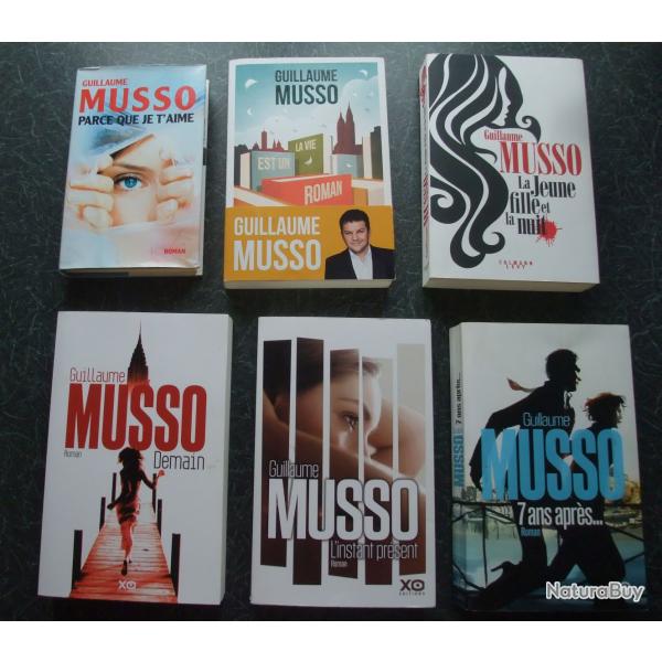 Lot de 6 livres Romans de Guillaume Musso