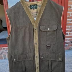 Gilet sans manches coton velours Le Chameau