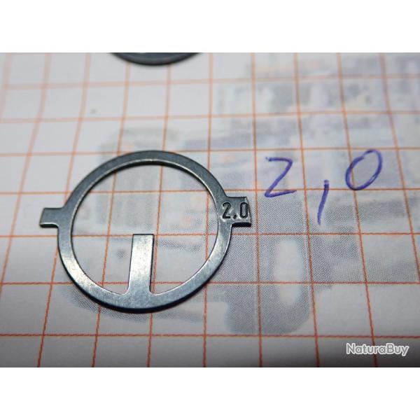 Iris, guidon, grain pour tunnel de dioptre. Taille 2.0    Diamtre 16,9 mm
