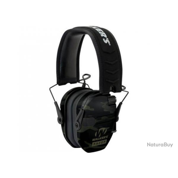 Casque anti-bruit lectronique Walker's Razor Slim - Multicam Noir