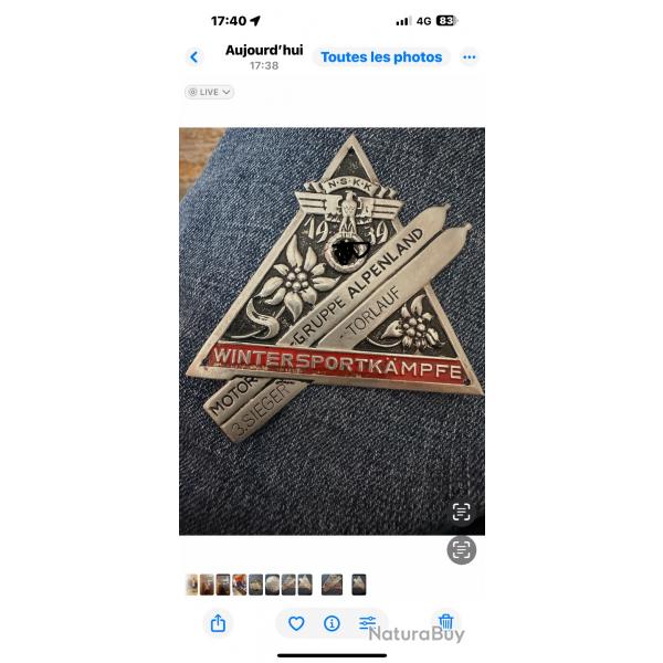 Plaque allemande Ww2
