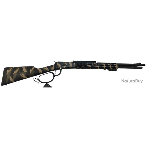 VENTE FLASH - CARABINE A LEVIER HUGTEK LVR44 CAL.44MAG CERAKOTE CAMO CANON 51CM