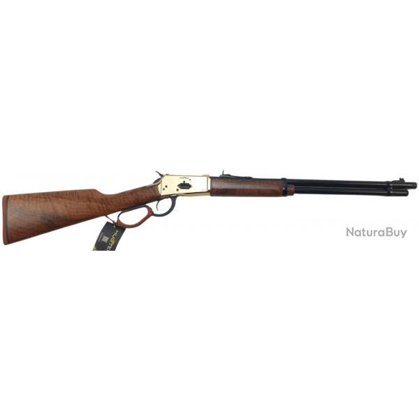 VENTE FLASH - CARABINE A LEVIER HUGTEK LVR44 CAL.44MAG CROSSE BOIS BOITIER LAITON CANON 51CM