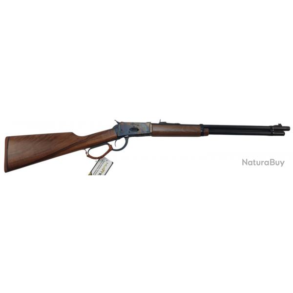 VENTE FLASH - CARABINE A LEVIER HUGTEK LVR44 CAL.44MAG CROSSE BOIS JASPE CANON 51CM