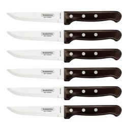 TRA.29810008 6 couteaux à steak Tramontina "Gaucho" 23,5cm Technobois